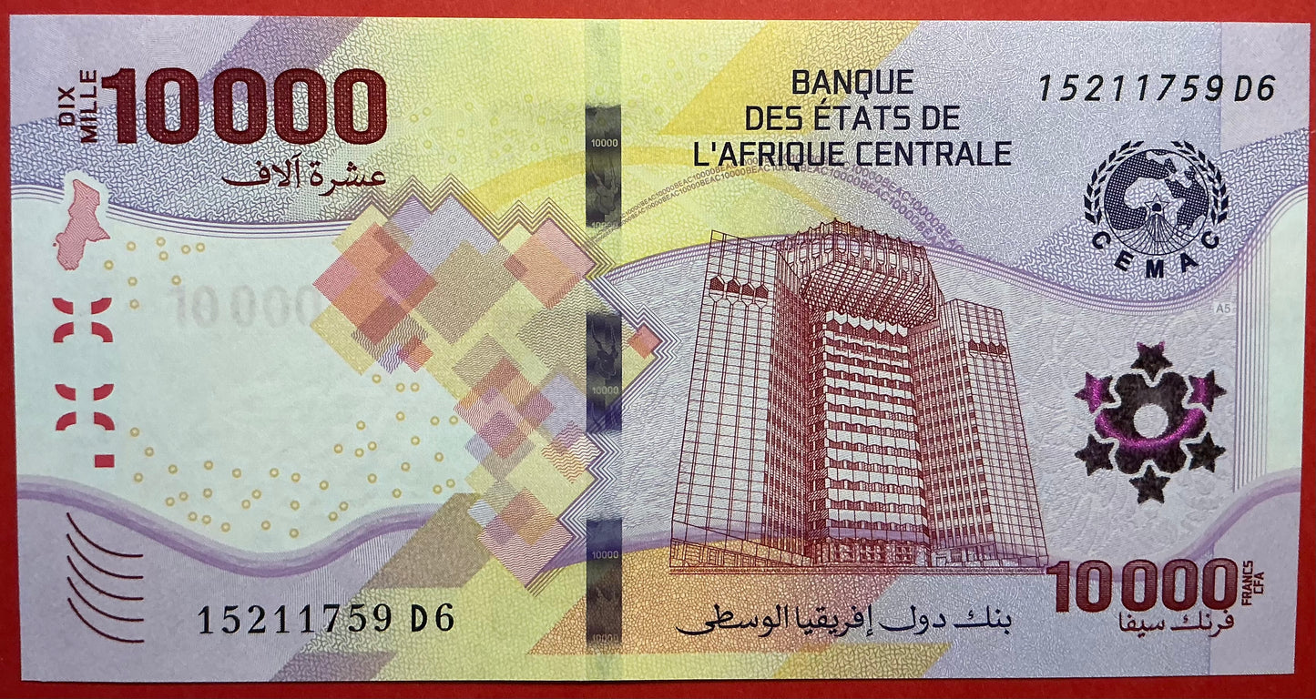 Central African States - 10.000 Francs 2020 P#W704 Kvalitet 0