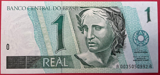 Brazil - 1 Real (1994-1997) P#243a Kvalitet 0