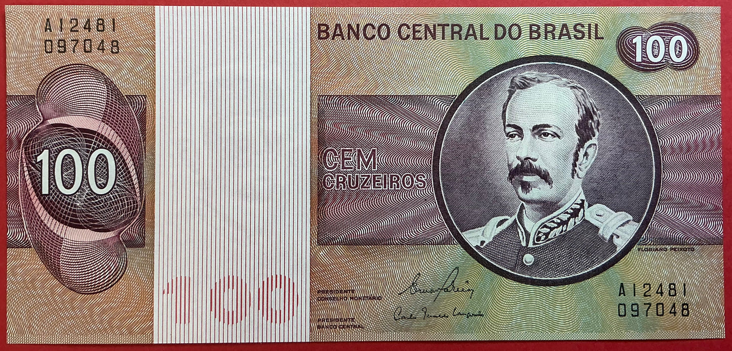 Brazil - 100 Cruzeiros 1981 P#195Ab Kvalitet 0