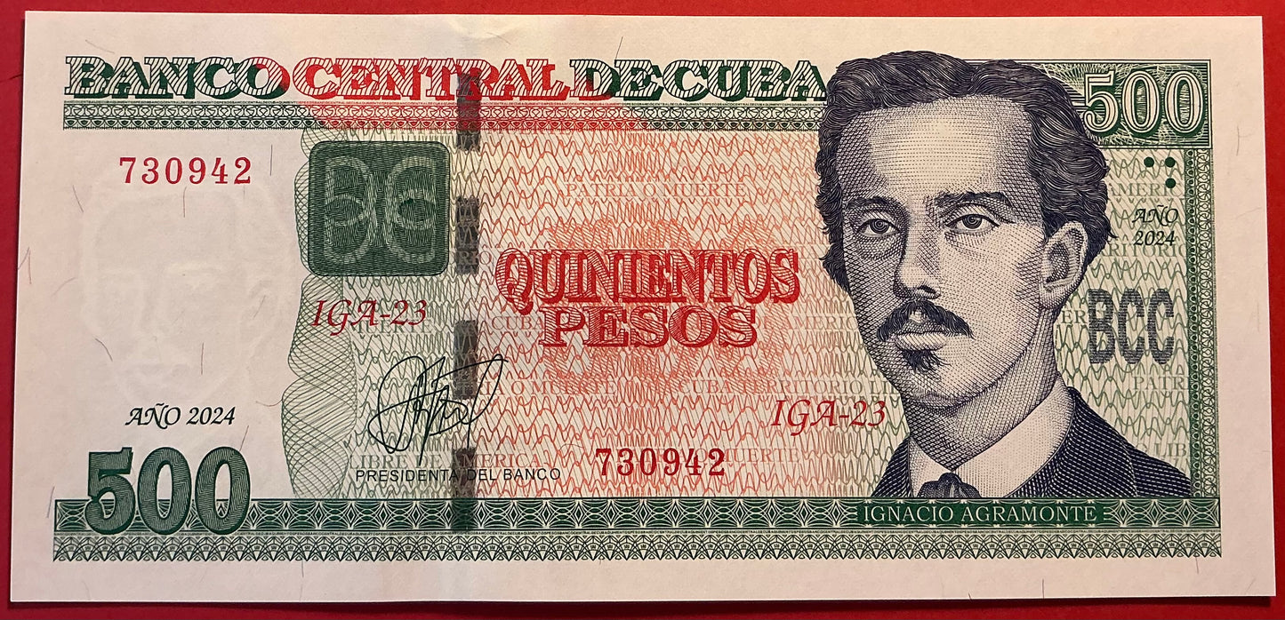 Cuba - 500 Pesos 2024 P#131 Kvalitet 01/0