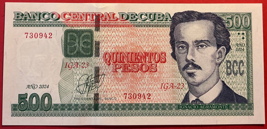 Cuba - 500 Pesos 2024 P#131 Kvalitet 01/0