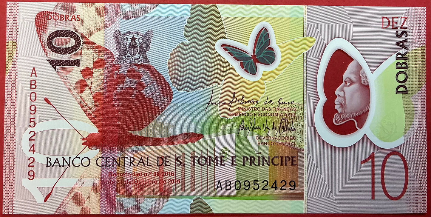 Saint Thomas & Prince - 10 Dobras 2016 P#71 Kvalitet 0