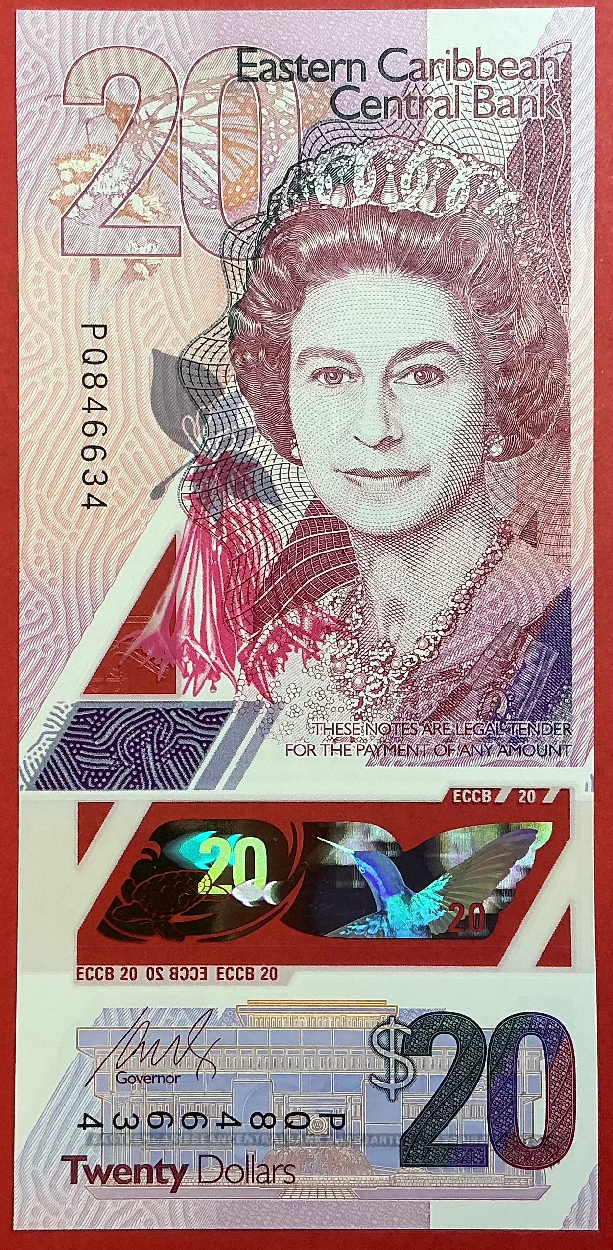 East Caribbean States - 20 Dollars 2019 P#W58 Kvalitet 0