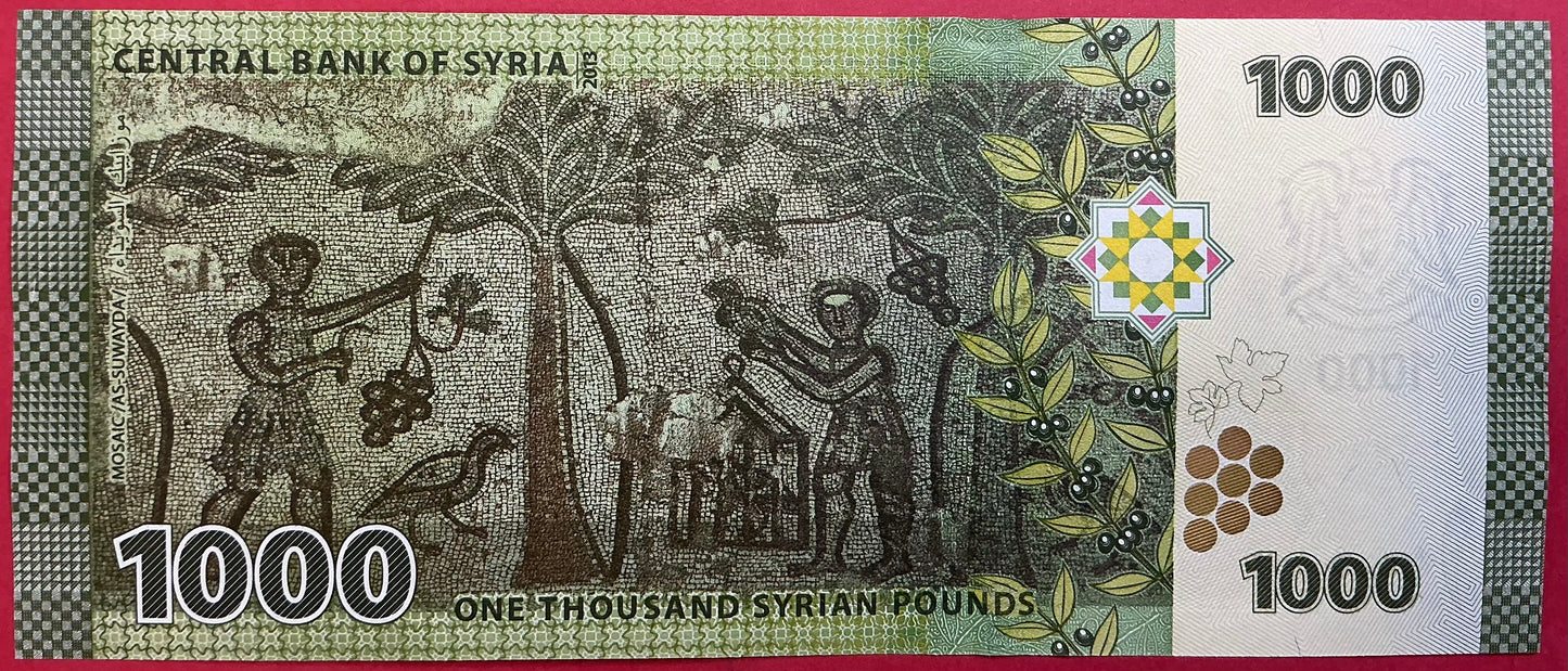 Syria - 1000 Pounds 2013 P#116 Kvalitet 01/0