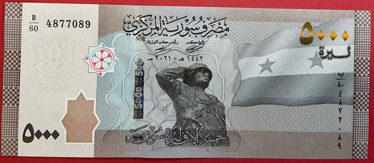 Syria - 5000 Pounds 2019-2024 P#W118 Kvalitet 0