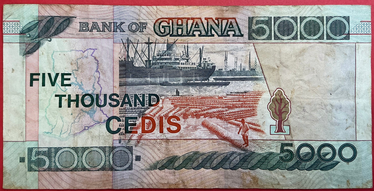 Ghana - 5000 Cedis 2.9.2002 P#34h kvalitet 1