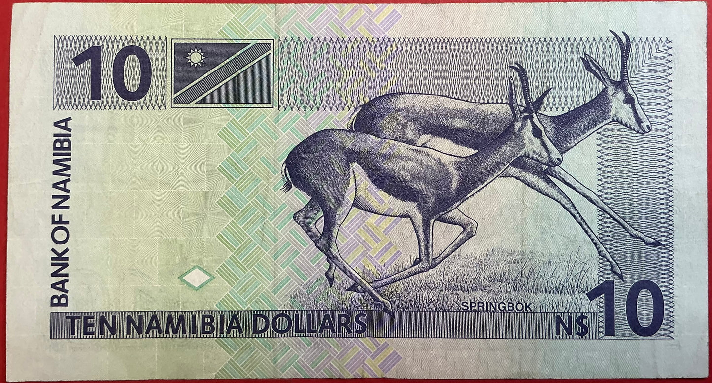 Namibia - 10 Namibia Dollars (1993) P#1a Kvalitet 1/1+