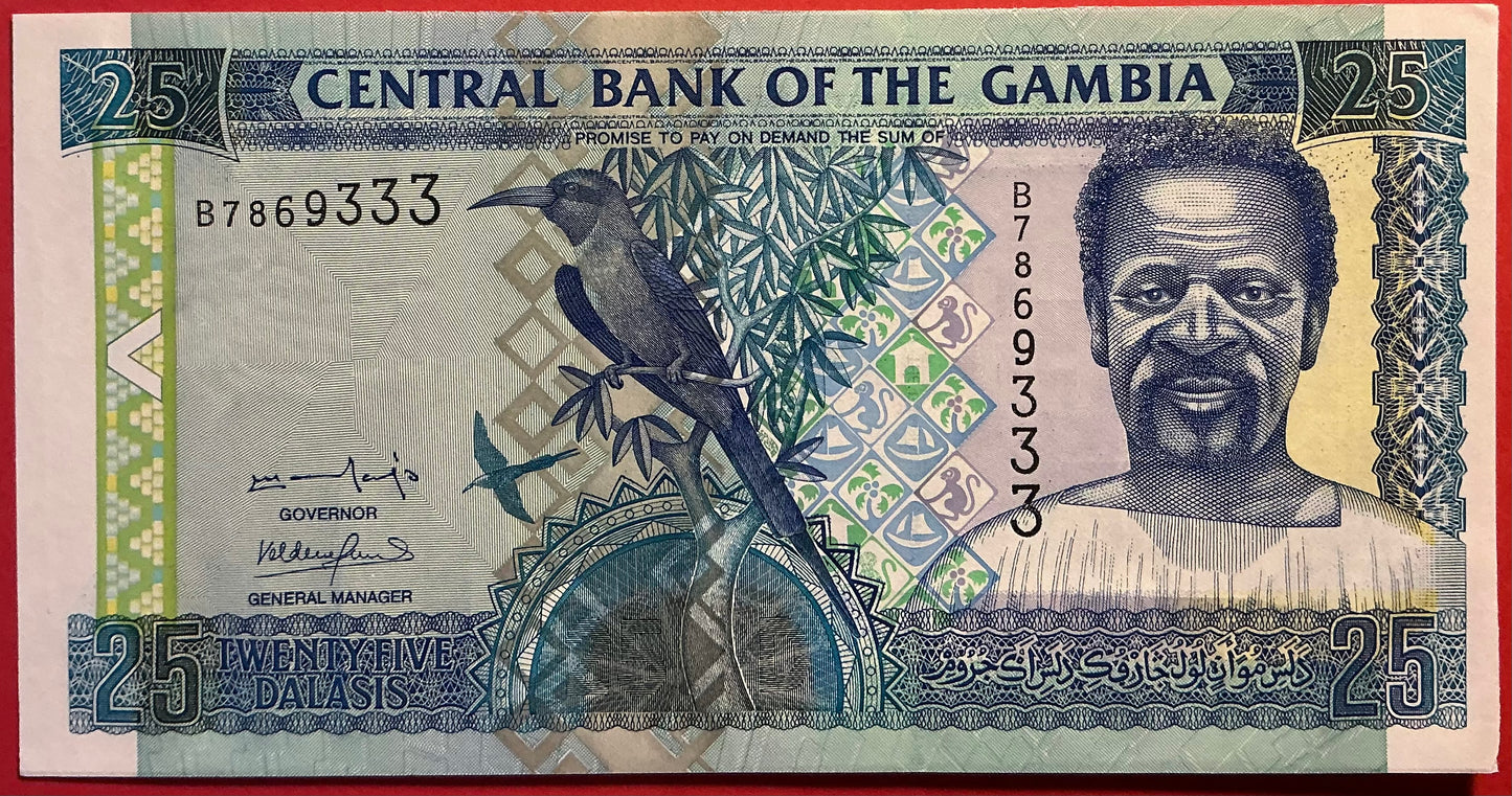Gambia -25 Dalasis (2001-05) P#22a Kvalitet 01