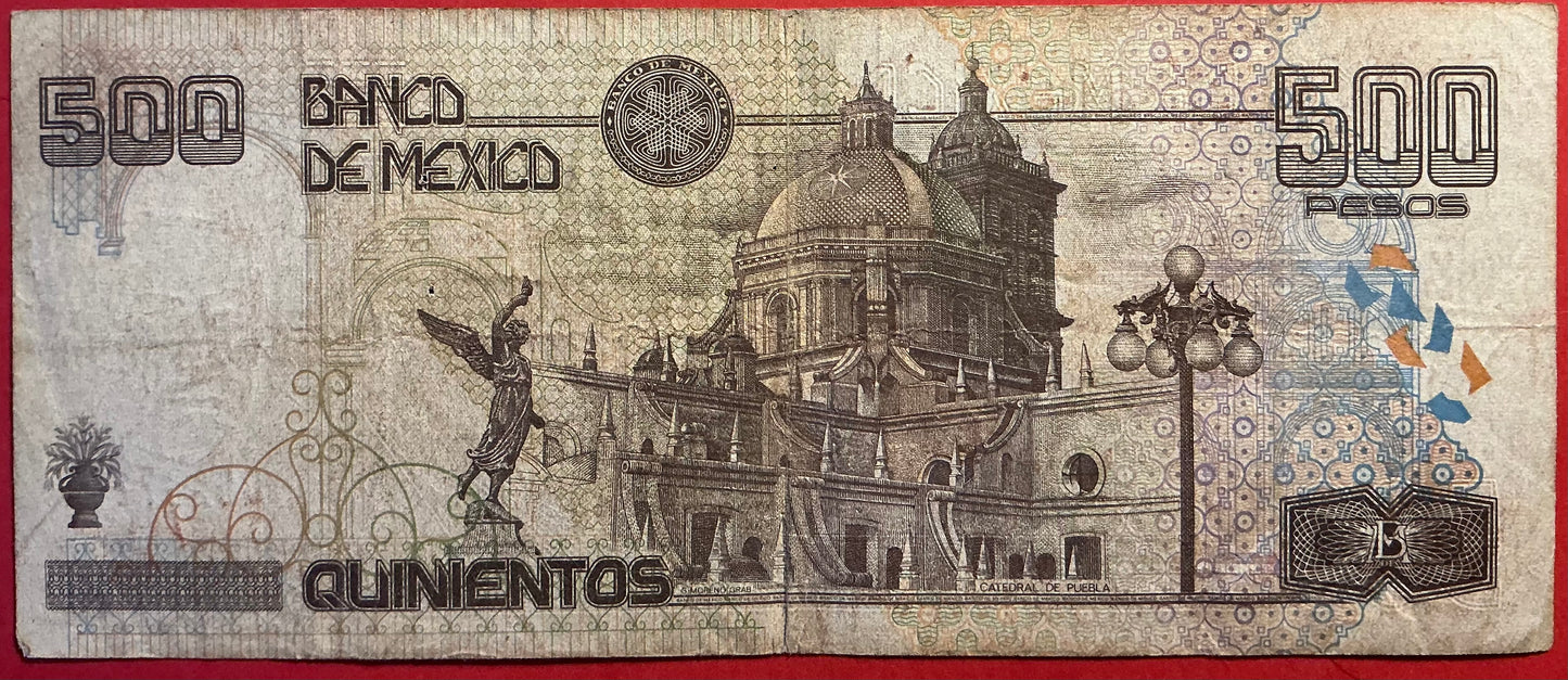 Mexico - 500 Pesos 28.10.2008 P#120d Kvalitet 1-/1