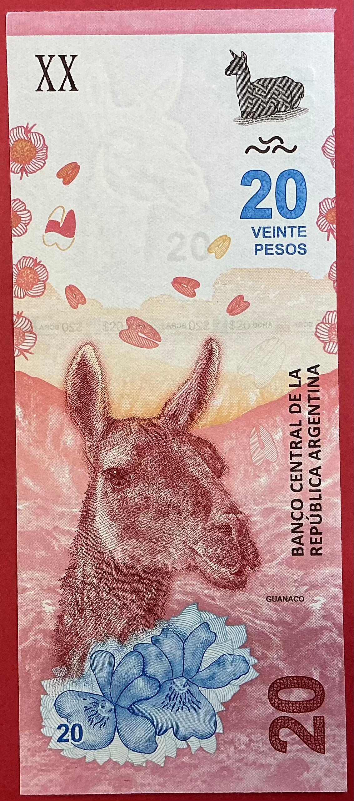 Argentina - 20 Pesos (2017) P#361 Kvalitet 0