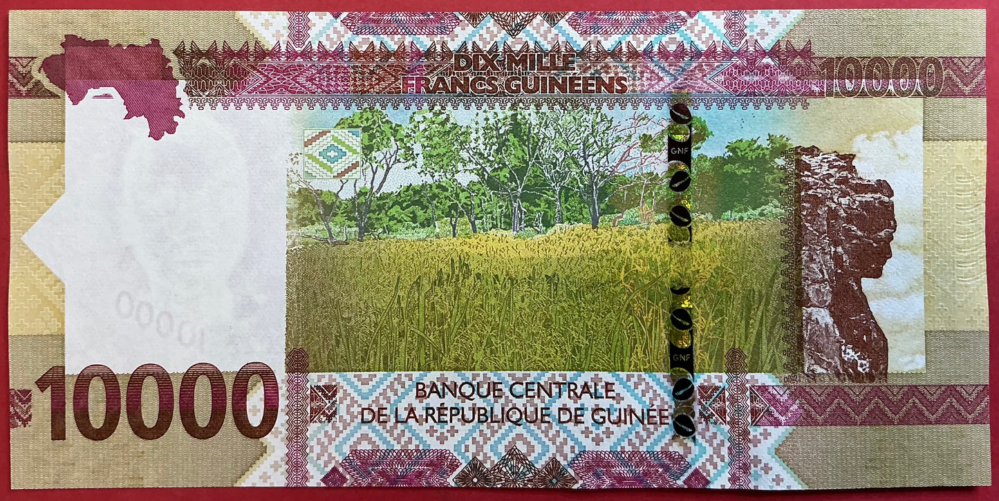 Guinea - 10.000 Francs 2022 P#W49A Kvalitet 0