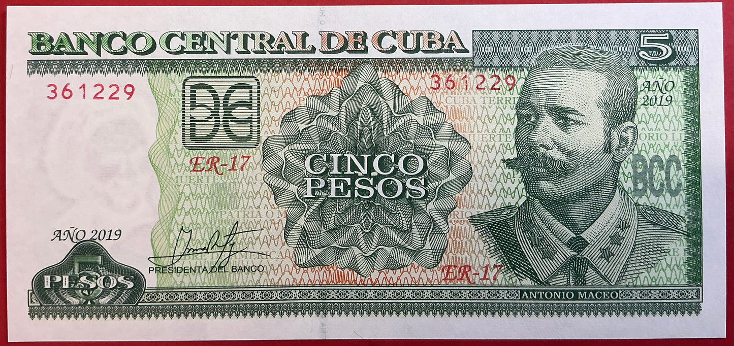 Cuba - 5 Pesos 2019 P#116 Kvalitet 0