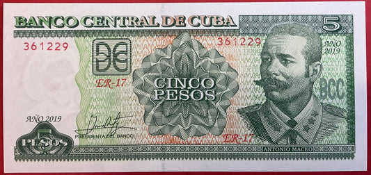 Cuba - 5 Pesos 2019 P#116 Kvalitet 0