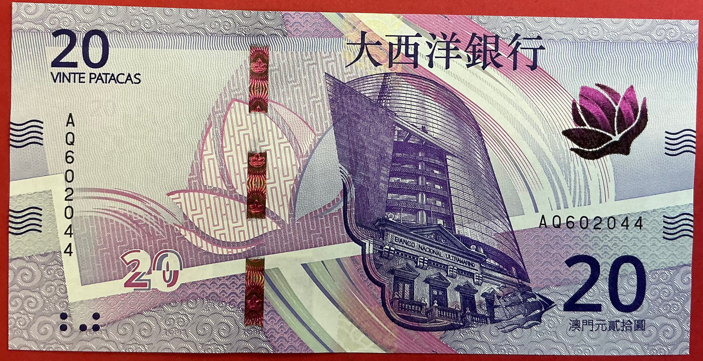 Macau - 20 Patacas 18.5.2020 P#W91 Kvalitet 0