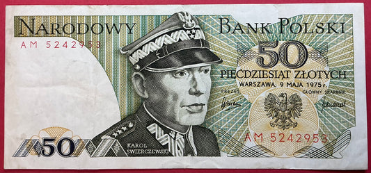 Poland - 50 Zlotych 9.5.1975 P#142a Kvalitet 1+