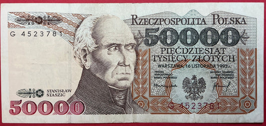 Poland - 50.000 Zlotych 16.11.1993 P#159a Kvalitet 1+