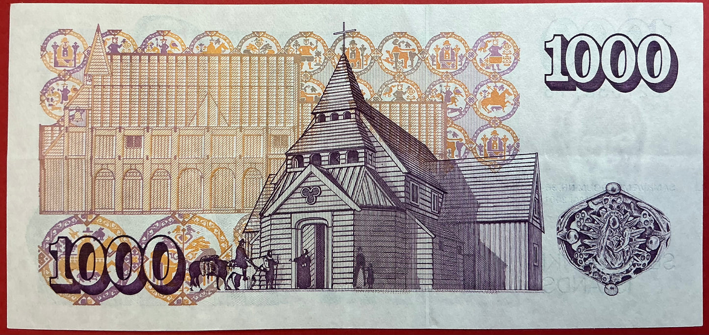 Iceland - 1000 Krónur 22.5.2001 P#59A Kvalitet 1+/01