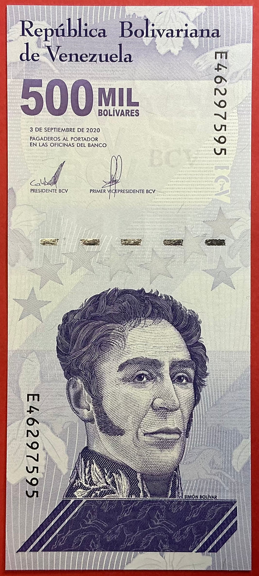 Venezuela- 500 Mil Bolívares 3.9.2020 P#W113 Kvalitet 0