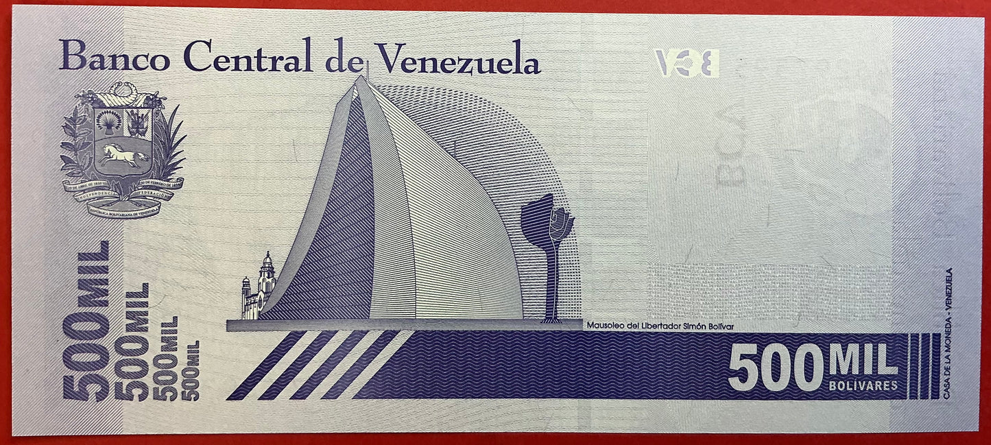 Venezuela- 500 Mil Bolívares 3.9.2020 P#W113 Kvalitet 0