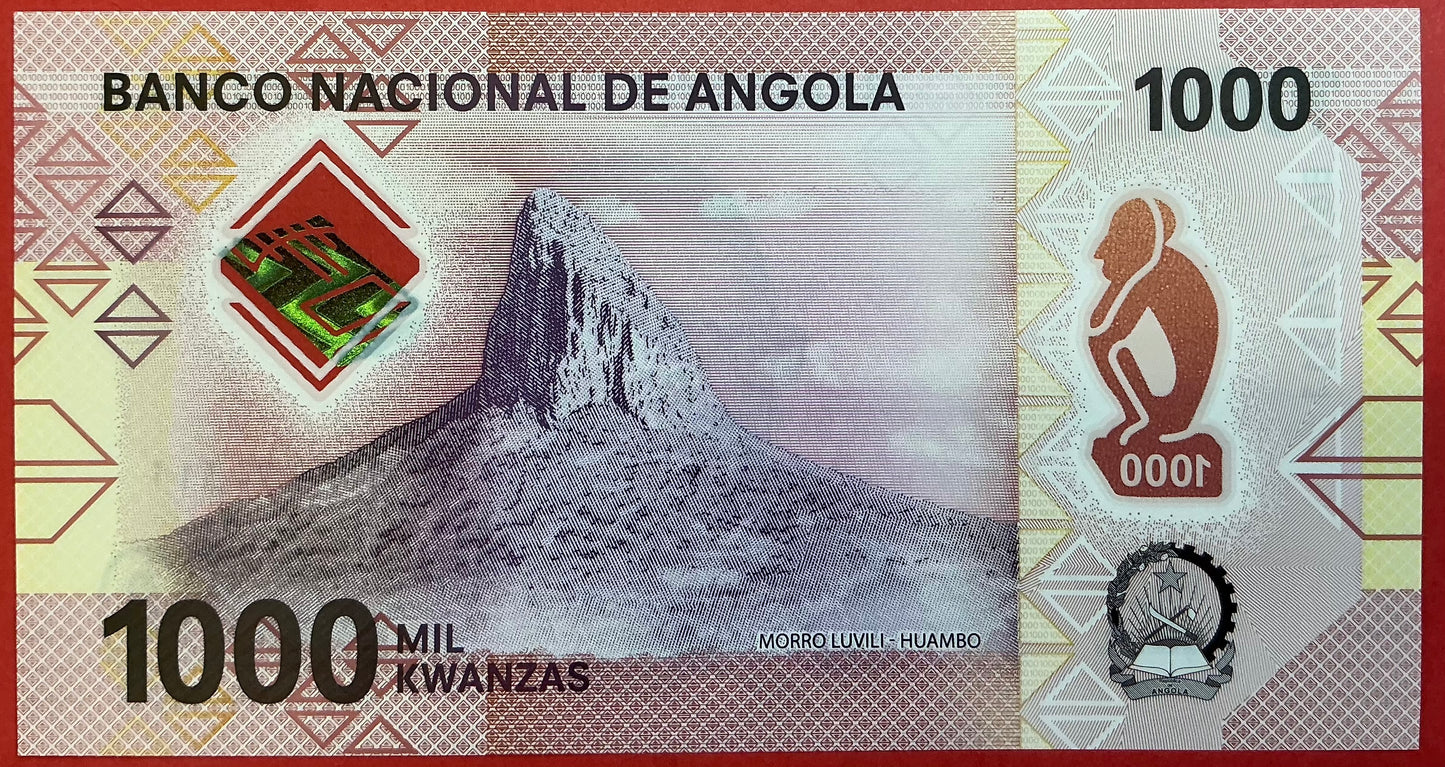 Angola - 1000 Kwanzas 2023 P#W162 Kvalitet 0