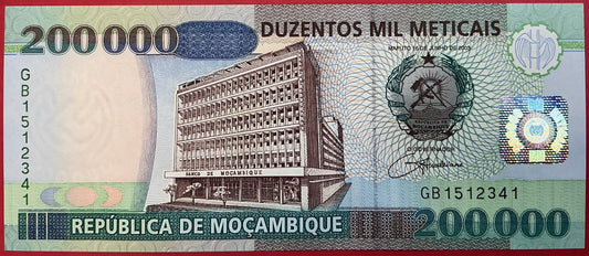 Mozambique - 200.000 Meticais 16.6.2003 P#141 Kvalitet 0