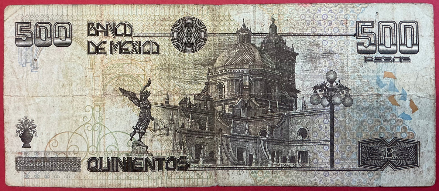 Mexico - 500 Pesos 29.3.2006 P#120 Kvalitet 1-/1