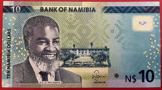 Namibia - 10 Namibia Dollars 2015 P#16 Kvalitet 0