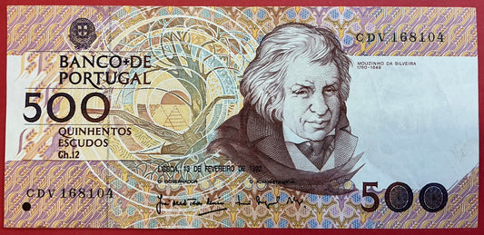 Portugal - 500 Escudos 13.2.1992 P#180d Kvalitet 1+
