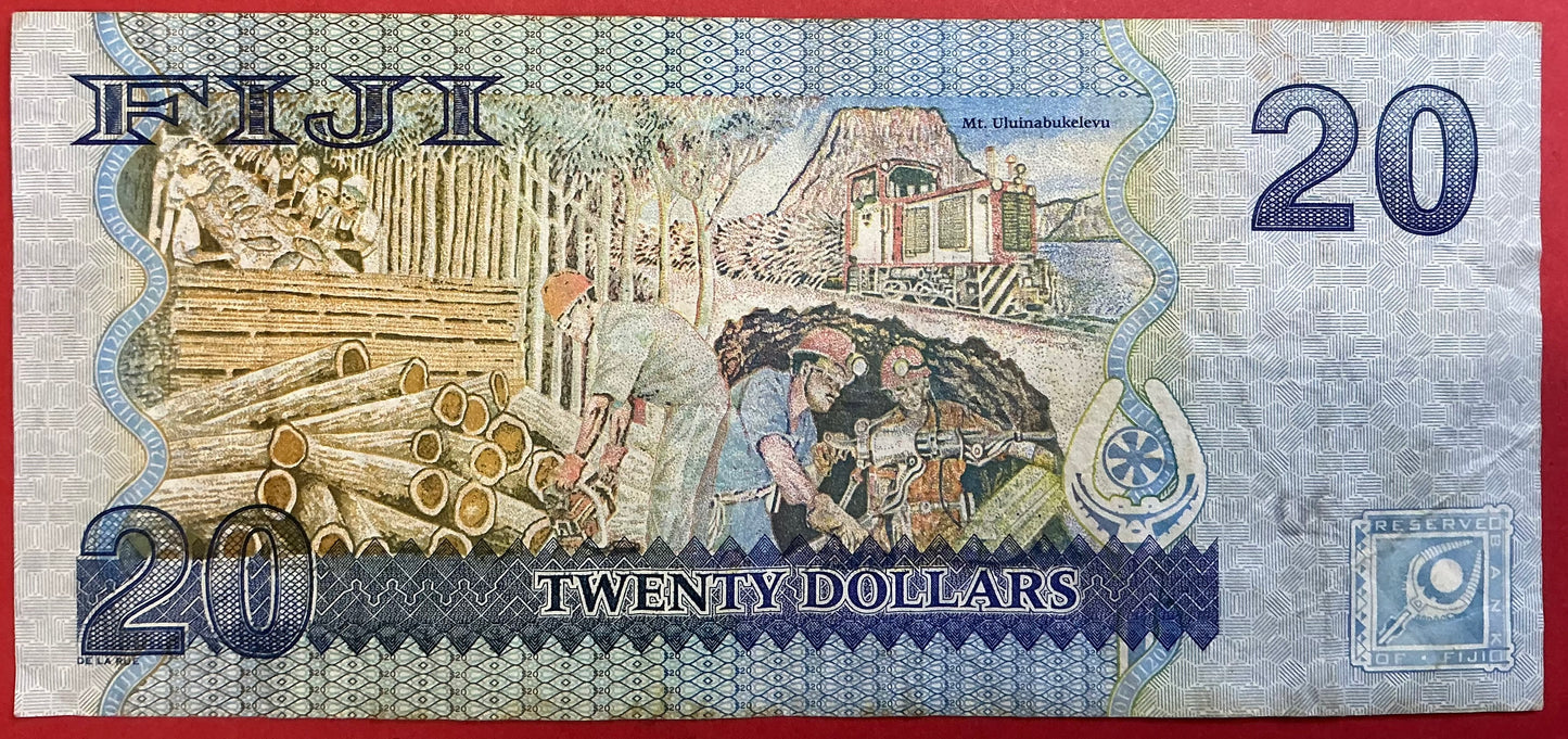 Fiji - 20 Dollars (2007) P#112a Kvalitet 1