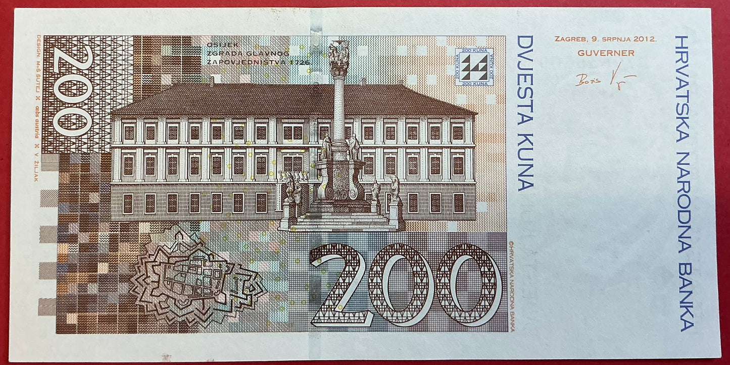 Croatia - 200 Kuna 9.7.2012 P#42b Kvalitet 1+/01