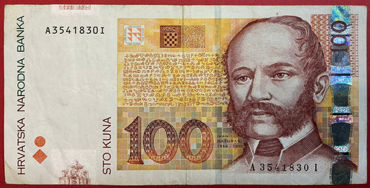 Croatia - 100 Kuna 7.3.2002 P#41a Kvalitet 1/1+