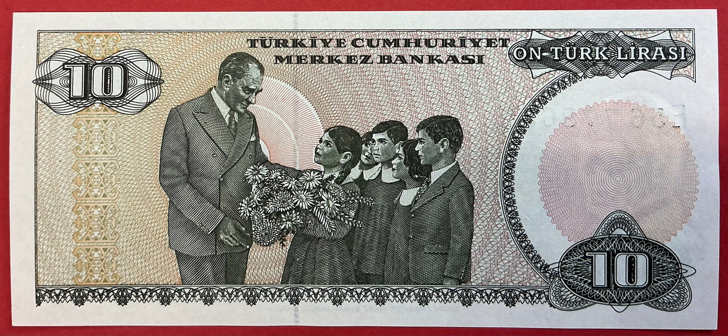 Turkey - 10 Lira (1982) P#193b Kvalitet 0