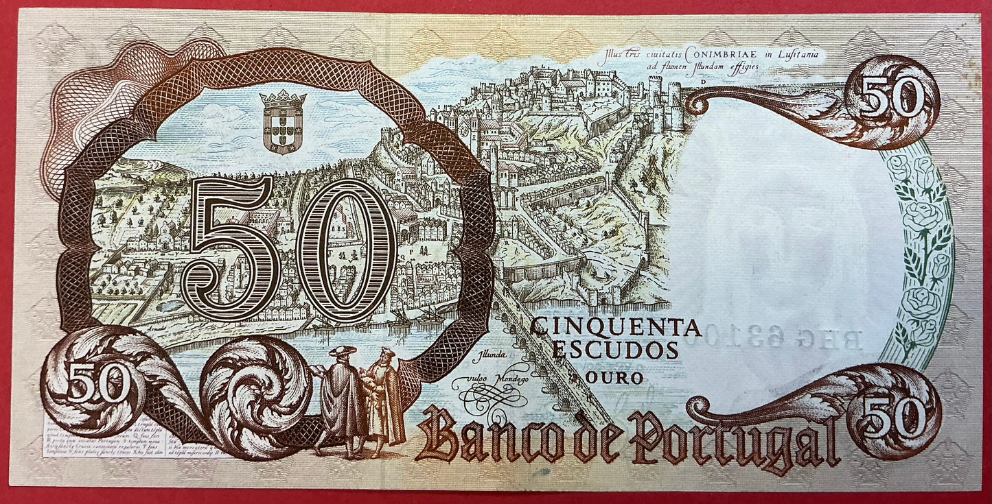 Portugal - 50 Escudos 28.2.1964 P#168 Kvalitet 0