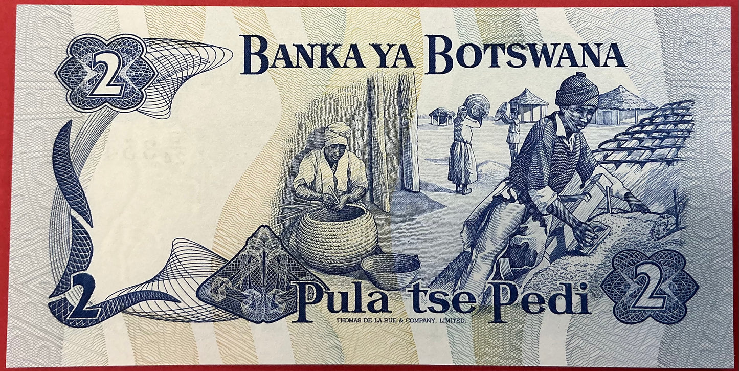 Botswana - 2 Pula (1982) P#7d Kvalitet 0