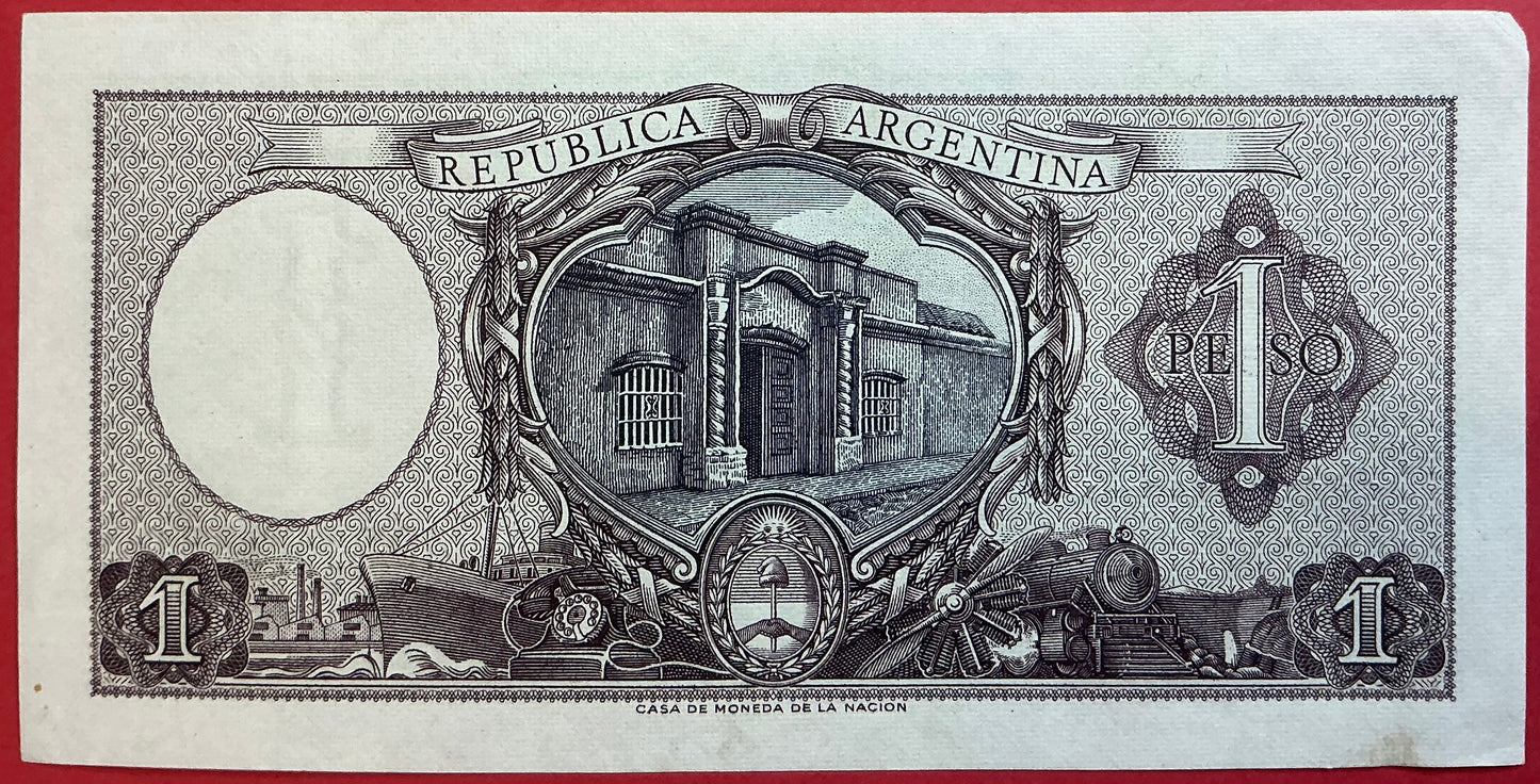 Argentina - 1 Peso (1956) P#263b Kvalitet 1+