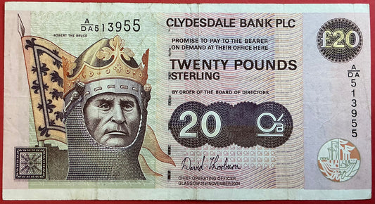 Scotland - 20 Pounds 21.11.2004 P#228f Kvalitet  1+