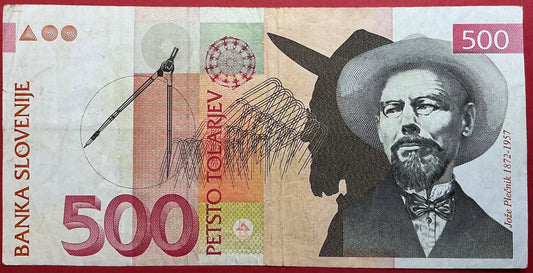 Slovenia - 500 Tolarjev 15.1.1992 P#16a Kvalitet 1/1+