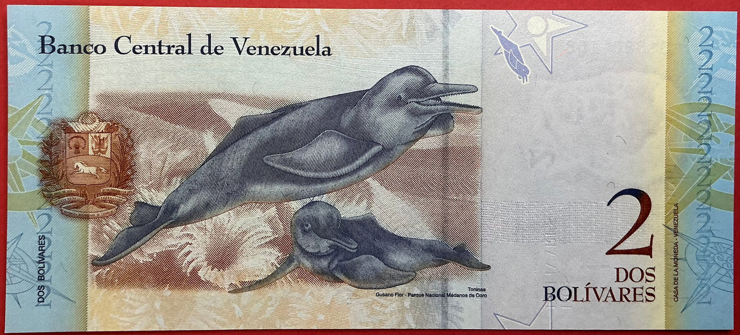 Venezuela - 2 Bolívares 27.12.2012 P#88e Kvalitet 0