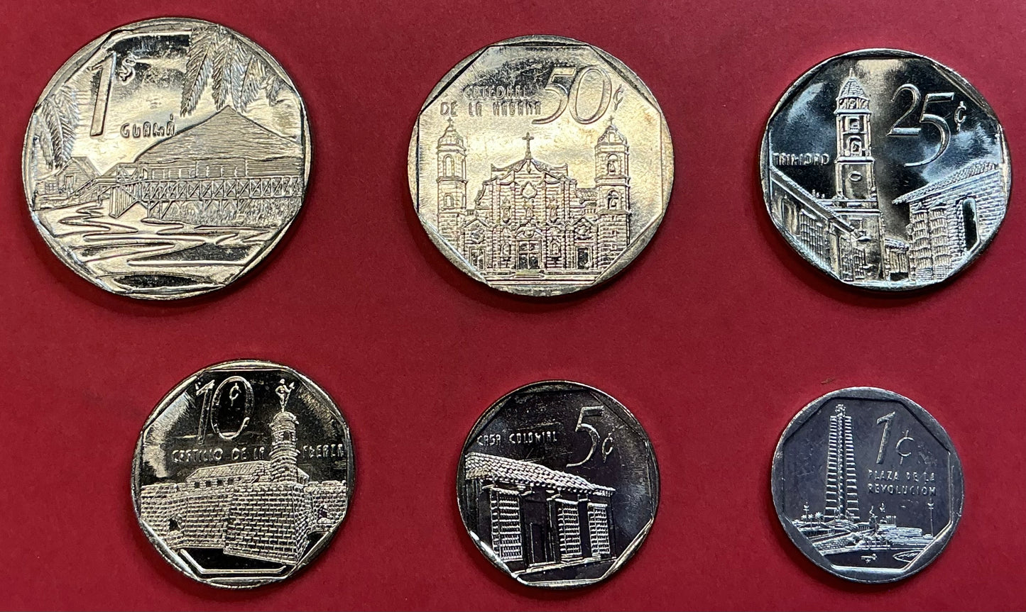 Cuba - 6 Different 1994-2002 Type Set Unc.