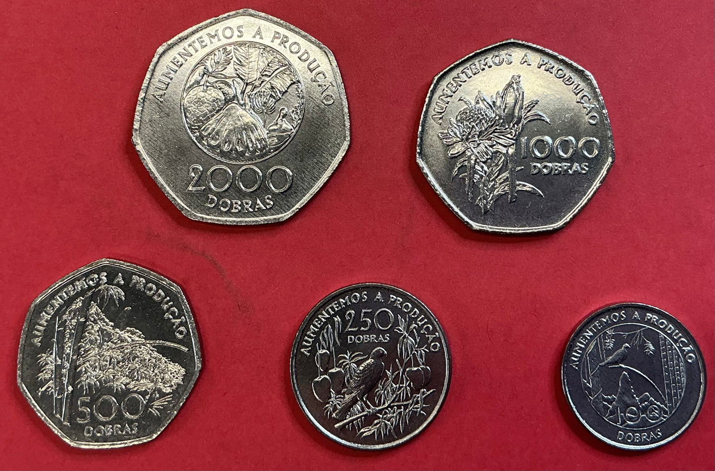 Saint Thomas And Prince Island - 5 Different 1997 Type Set Unc.