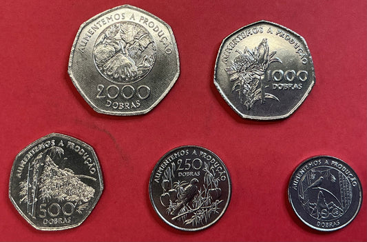 Saint Thomas And Prince Island - 5 Different 1997 Type Set Unc.