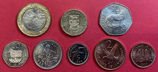 Falkland Islands - 8 Different 1998-2004 Type Set Unc.
