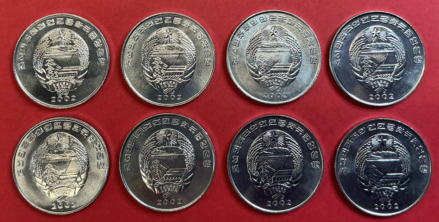 North-Korea - 8 Different 2002 Type Set Unc.