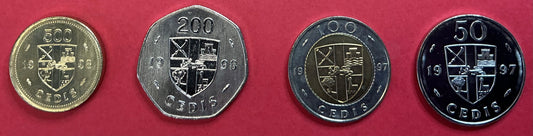 Ghana - 4 Different 1997-1998 Type Set Unc.