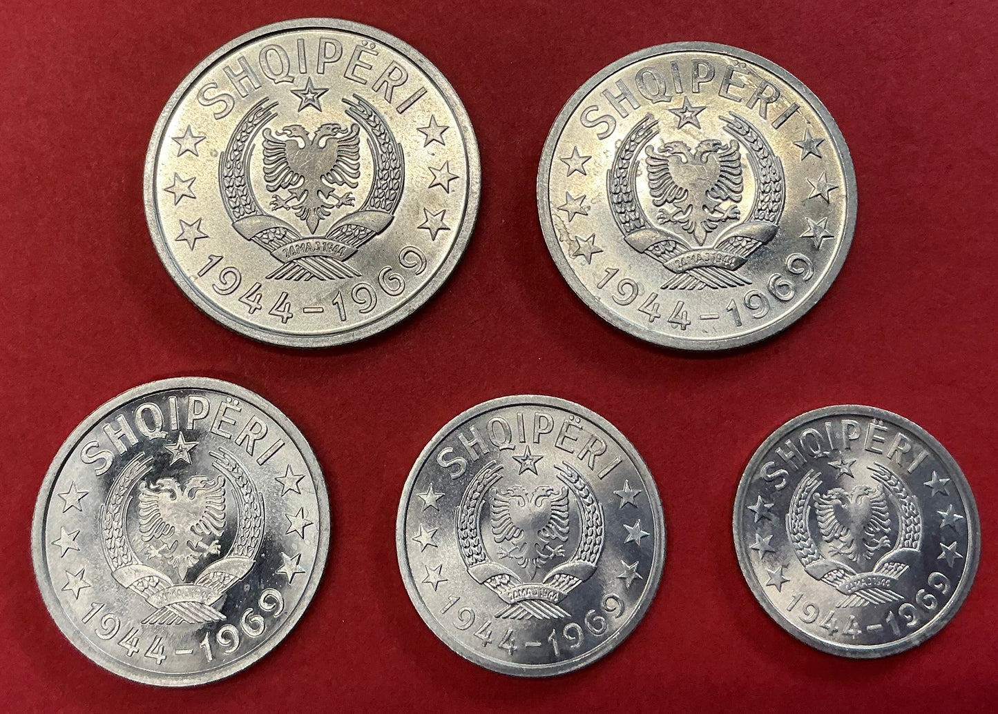Albania - 5 Different 1969 Type Set Unc.