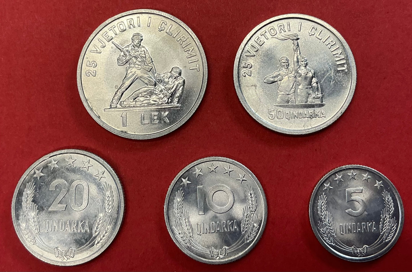 Albania - 5 Different 1969 Type Set Unc.