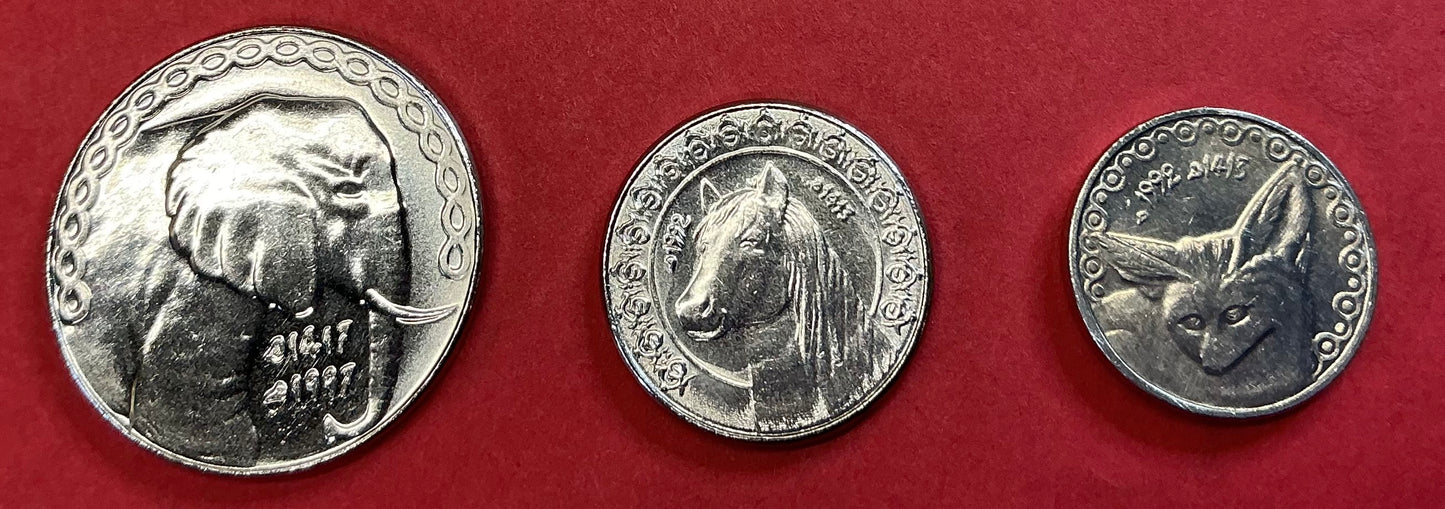 Algeria - 3 Different 1992-1997 Type Set Unc.