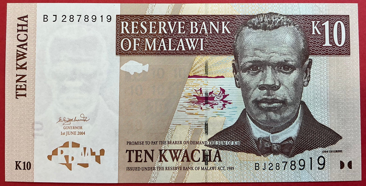 Malawi - 10 Kwacha 1.6.2004 P#51 Kvalitet 0