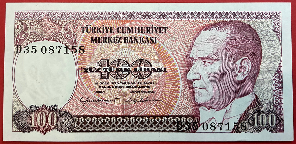 Turkey - 100 Lira (1984) P#194a Kvalitet 0