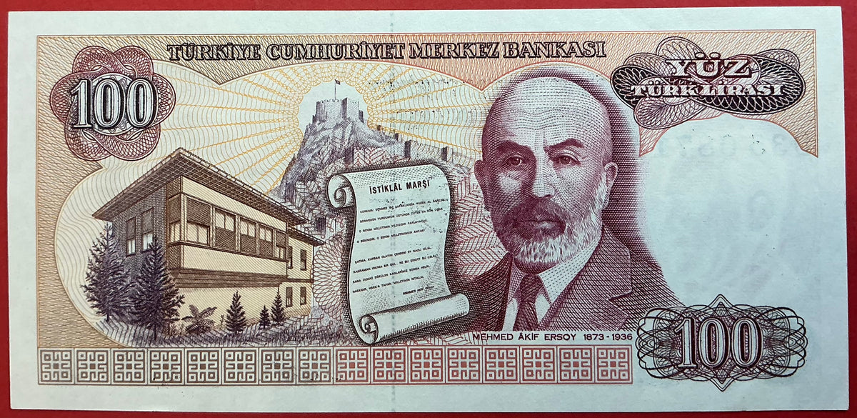 Turkey - 100 Lira (1984) P#194a Kvalitet 0